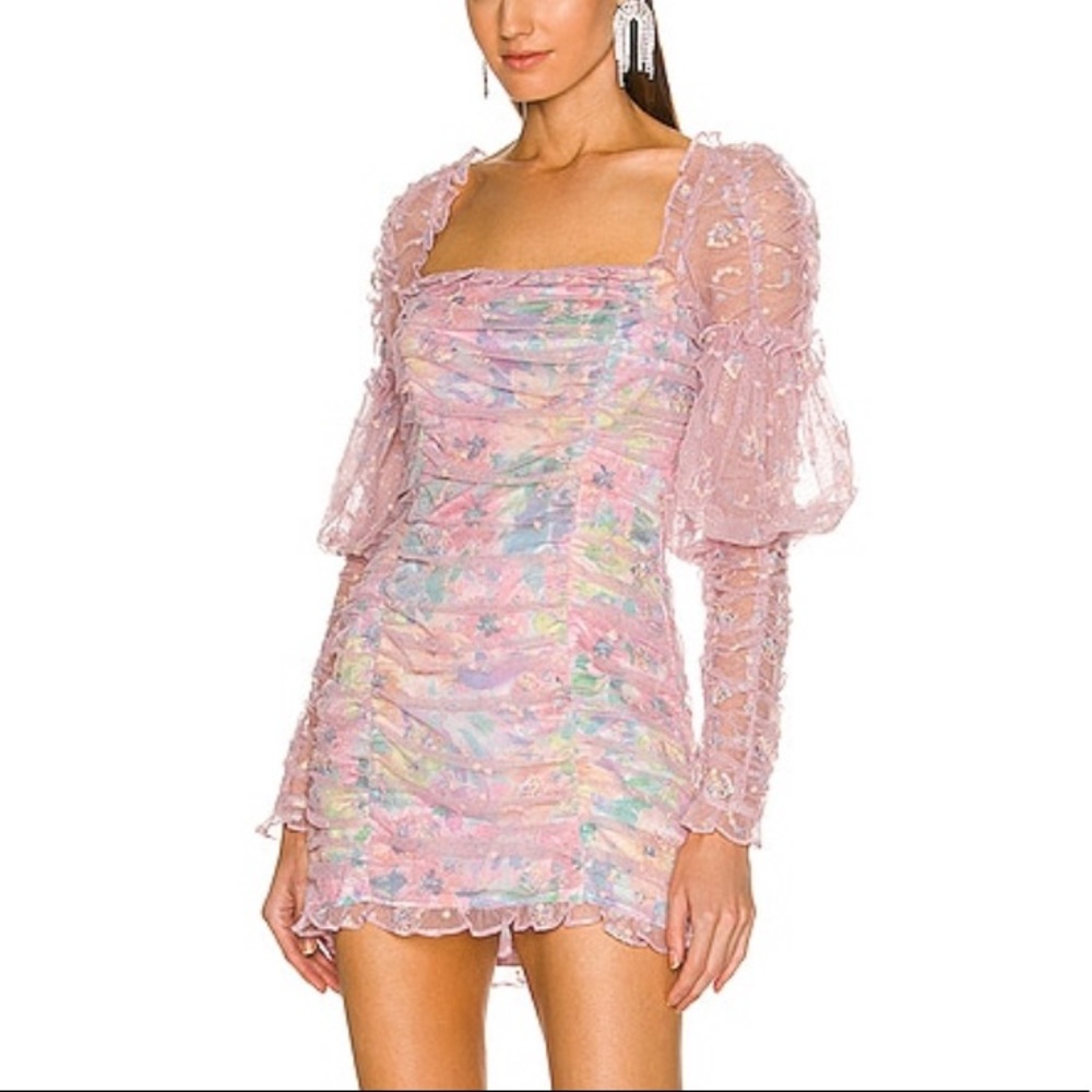 For Love & Lemons Imani Mini Dress